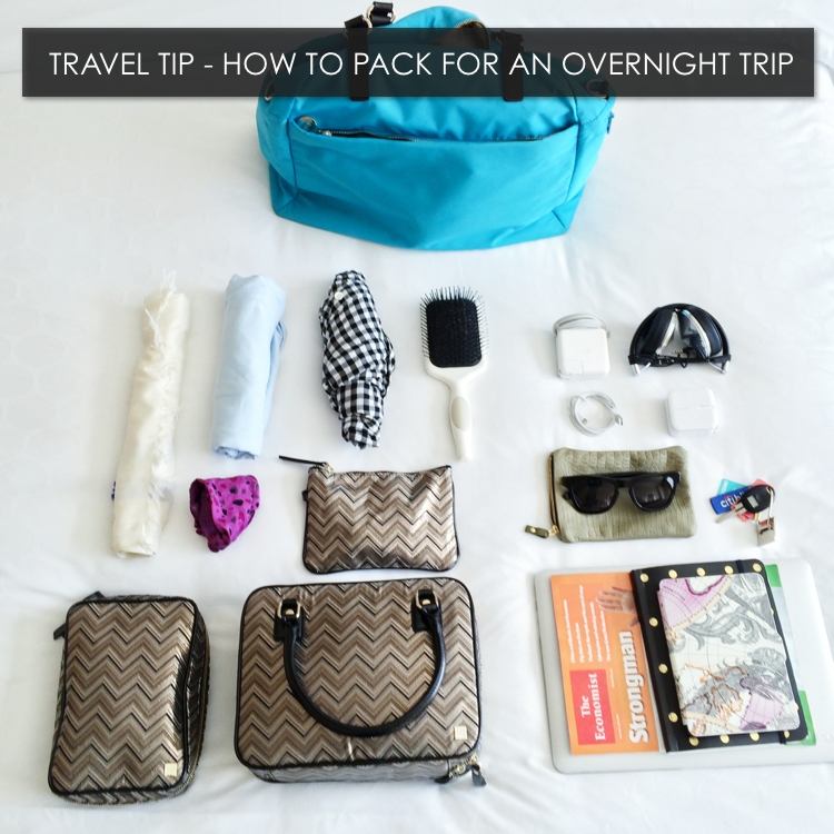 Travel Tip - Packing for an Overnight Trip - Hitha On The Go